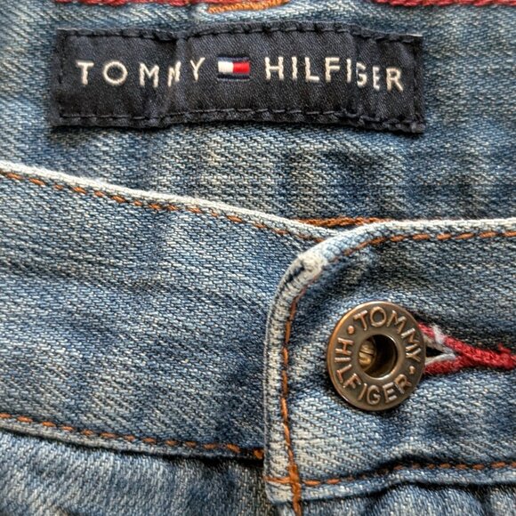 Y2K Baggy Tommy Hilfiger Denim Jorts - Size 34w - Picture 4 of 5